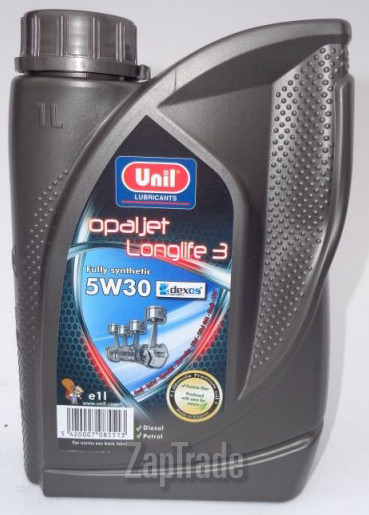 Купить моторное масло Unil OPALJET LONGLIFE 3 5W30 Синтетическое | Артикул 5420007085513