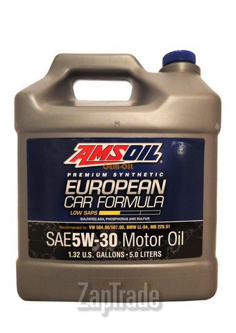 Купить моторное масло Amsoil European Car Formula Low-SAPS Synthetic Motor Oil Синтетическое | Артикул AEL5L