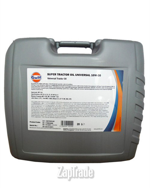 Купить моторное масло Gulf Super Tractor Oil Universal Минеральное | Артикул 5056004140049