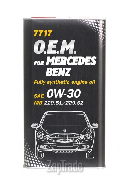 Купить моторное масло Mannol 7717 O.E.M. for Mercedes Benz Синтетическое | Артикул 4060