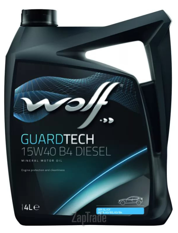Купить моторное масло Wolf GuardTech 15W-40 B4 Diesel Минеральное | Артикул 8334900