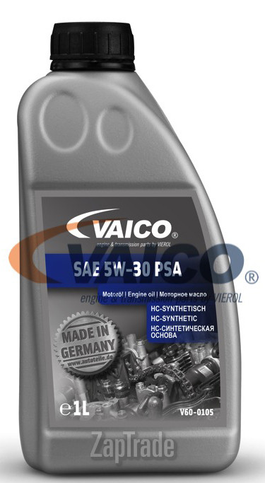 Купить моторное масло Vaico SAE 5W-30 PSA Синтетическое | Артикул V60-0105