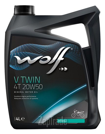 Купить моторное масло Wolf V TWIN 4T Минеральное | Артикул 8305016