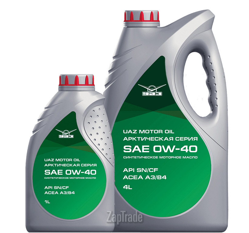 Купить моторное масло Uaz MOTOR OIL 0W40 Синтетическое | Артикул 000000-4734053-00