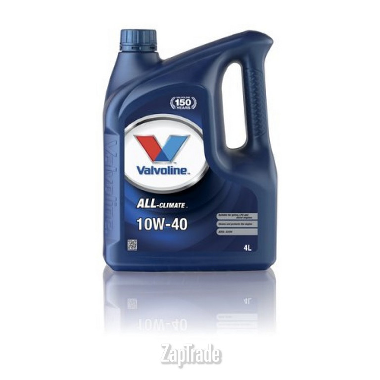 Купить моторное масло Valvoline ALL CLIMATE EXTRA 10W-40, 4л Полусинтетическое | Артикул 872780