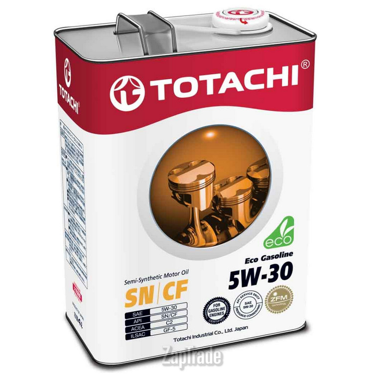 Купить моторное масло Totachi Eco Gasoline Semi-Synthetic SN/CF Полусинтетическое | Артикул 4589904934865