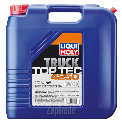 Купить моторное масло Liqui moly Top Tec Truck 4250 Синтетическое | Артикул 3782