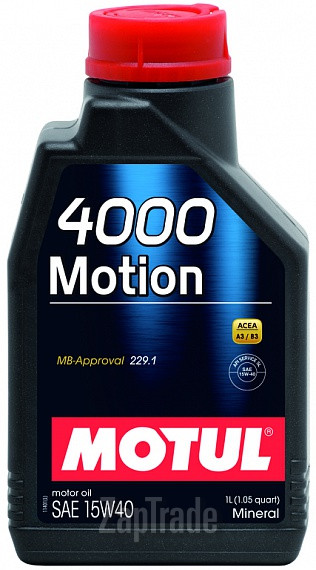 Купить моторное масло Motul 4000 MOTION Минеральное | Артикул 102815