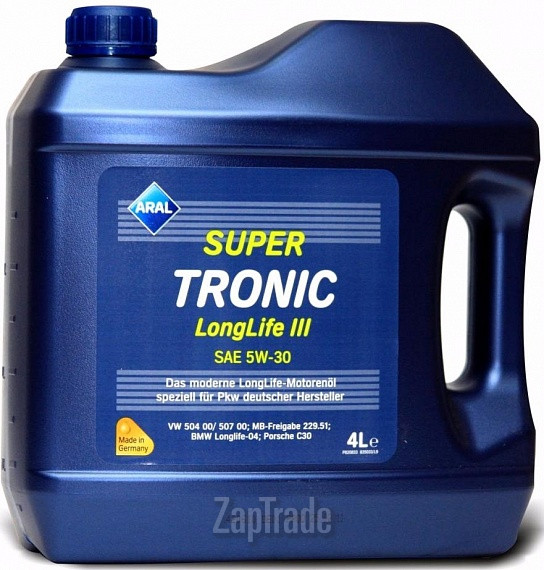 Купить моторное масло Aral SuperTronic LongLife III Синтетическое | Артикул 15503C