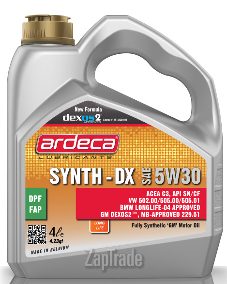 Купить моторное масло Ardeca SYNTH-DX Синтетическое | Артикул ARD010029004