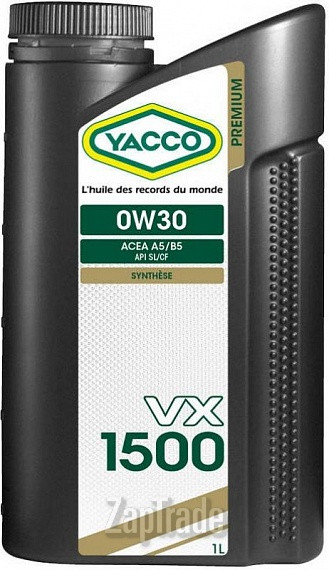 Купить моторное масло Yacco VX 1500 Синтетическое | Артикул 302025