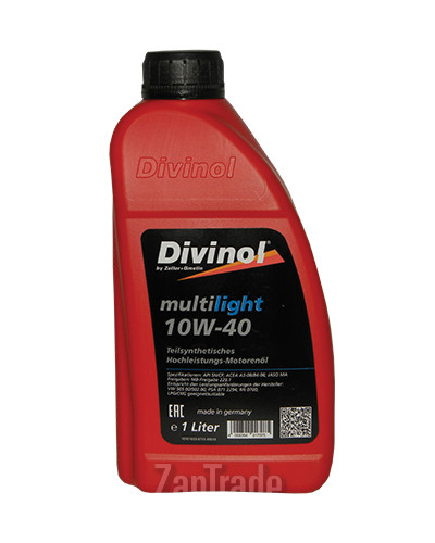 Купить моторное масло Divinol Multilight 10W-40 Полусинтетическое | Артикул 49610-C069