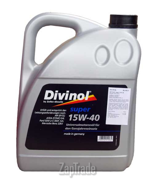 Купить моторное масло Divinol Super 15W-40 Минеральное | Артикул 49623-K007