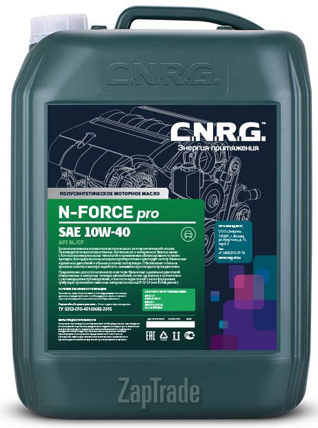 Купить моторное масло C.n.r.g. N-Force Pro Полусинтетическое | Артикул CNRG-017-0020