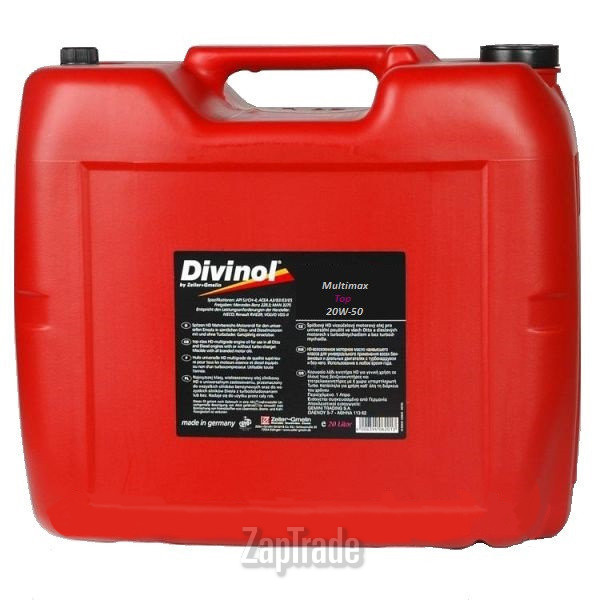 Купить моторное масло Divinol Multimax Top 20W50 Полусинтетическое | Артикул 49760-K030