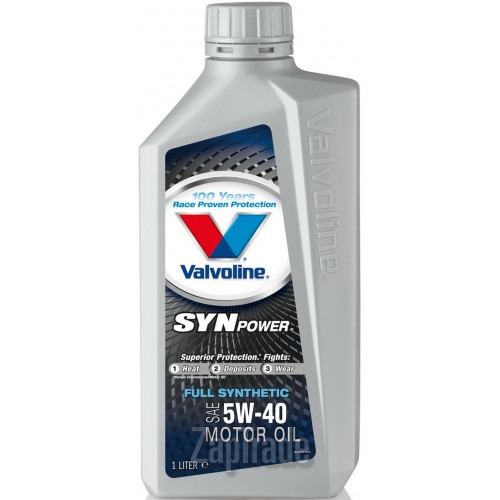 Купить моторное масло Valvoline SYNPOWER SAE 5W-40, 1л Синтетическое | Артикул 872380