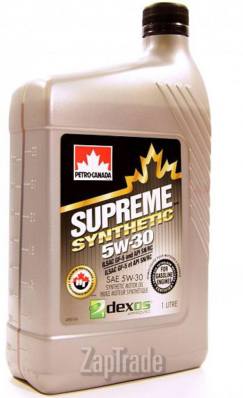 Купить моторное масло Petro-canada Supreme Synthetic Синтетическое | Артикул MOSYN53C12