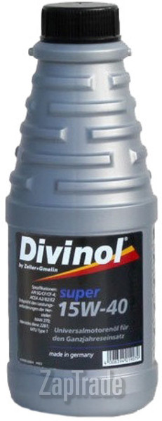 Купить моторное масло Divinol Super 15W-40 Минеральное | Артикул 49623-C069