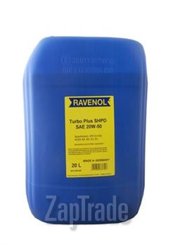 Купить моторное масло Ravenol Turbo-Plus SHPD Минеральное | Артикул 2200000014887