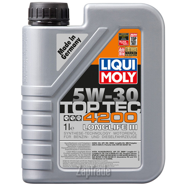 Купить моторное масло Liqui moly Top Tec 4200 Синтетическое | Артикул 7660