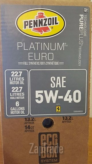 Купить моторное масло Pennzoil Platinum Euro Синтетическое | Артикул 550040833