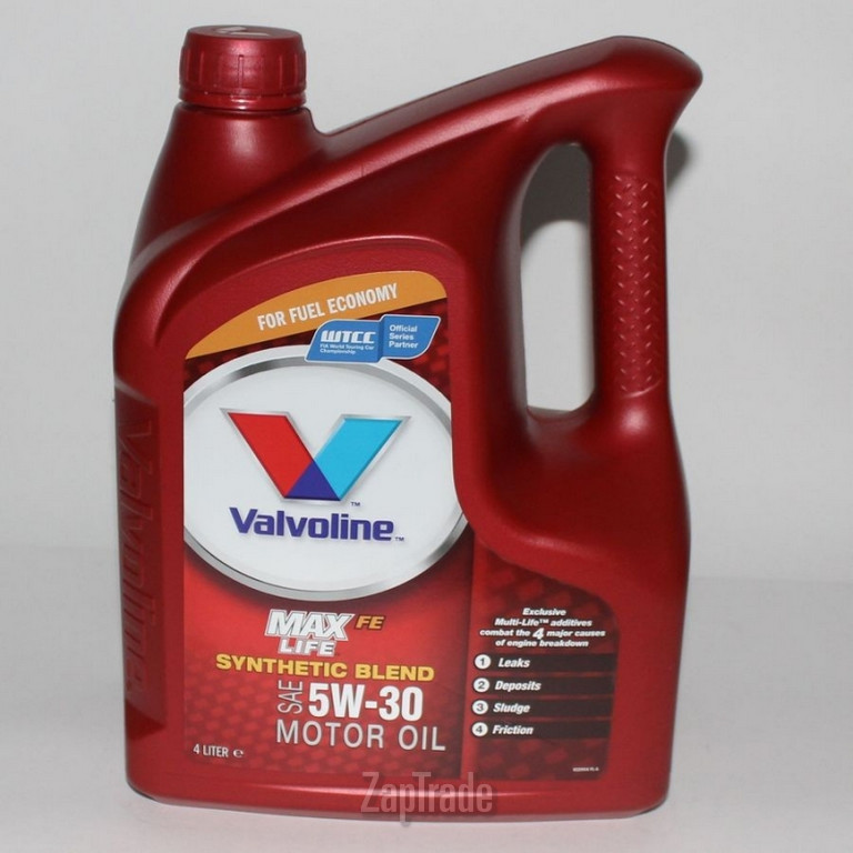 Купить моторное масло Valvoline MAXLIFE SAE 5W-30, 4л Синтетическое | Артикул 872370