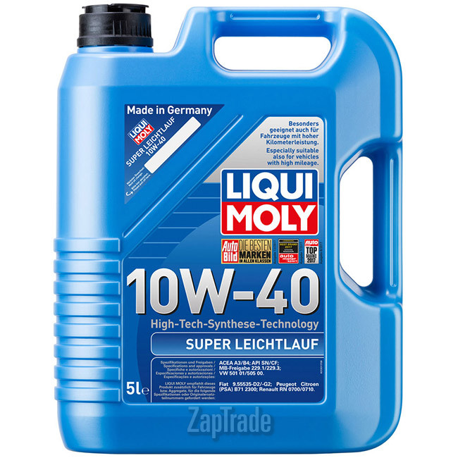 Купить моторное масло Liqui moly Super Leichtlauf Синтетическое | Артикул 1929
