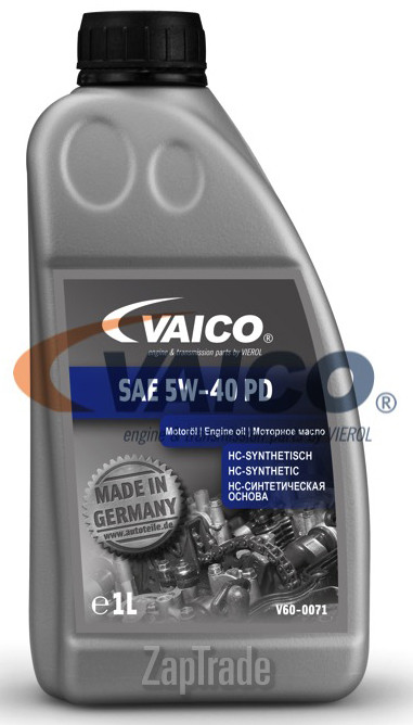 Купить моторное масло Vaico 5 W-40 PD Синтетическое | Артикул V60-0071