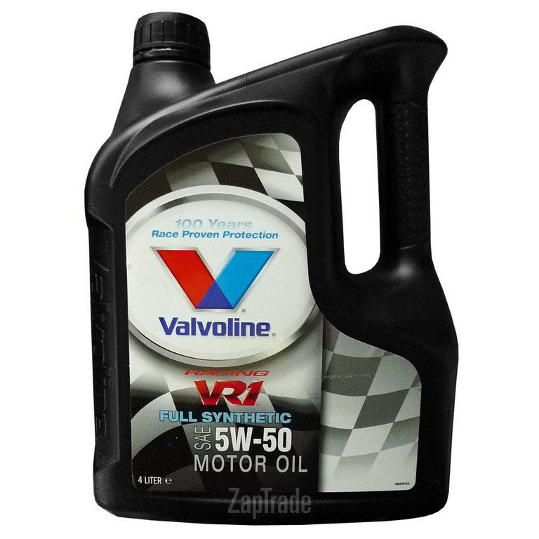 Купить моторное масло Valvoline Син. моторное масло VR1 RACING SAE 5W-50, 4л Синтетическое | Артикул 873434