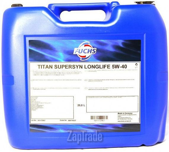 Купить моторное масло Fuchs Titan Supersyn Longlife Синтетическое | Артикул 600718237
