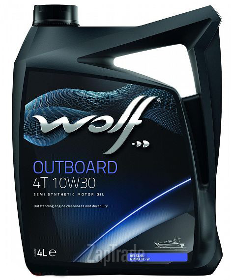 Купить моторное масло Wolf OUTBOARD 4T 10W30 Полусинтетическое | Артикул 8302404