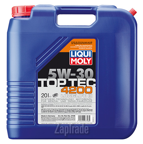 Купить моторное масло Liqui moly Top Tec 4200 Синтетическое | Артикул 3708