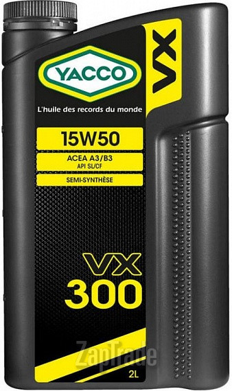 Купить моторное масло Yacco VX 300 Полусинтетическое | Артикул 303224