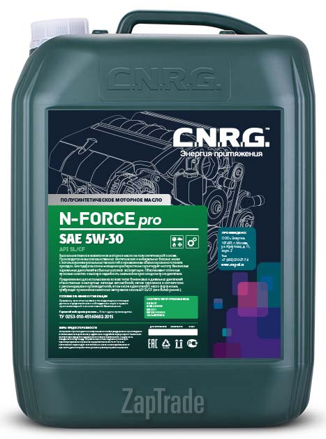 Купить моторное масло C.n.r.g. N-Force Pro Полусинтетическое | Артикул CNRG-015-0020