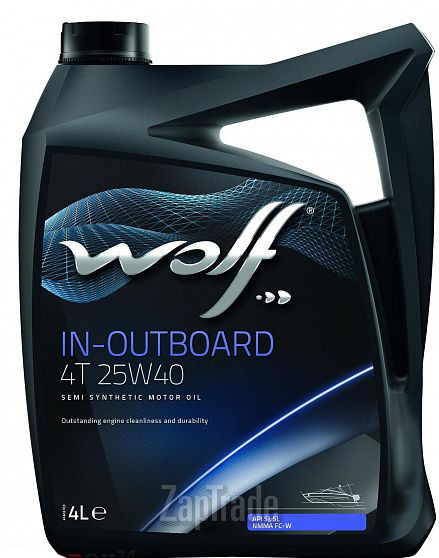 Купить моторное масло Wolf IN-OUTBOARD 4T Полусинтетическое | Артикул 8302602