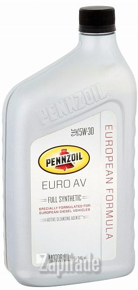 Купить моторное масло Pennzoil Euro AV Синтетическое | Артикул 550040835