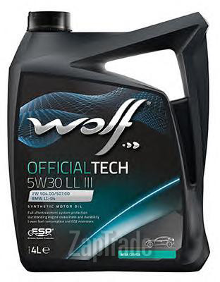 Купить моторное масло Wolf OFFICIALTECH 5W30 LL III Синтетическое | Артикул 8307515