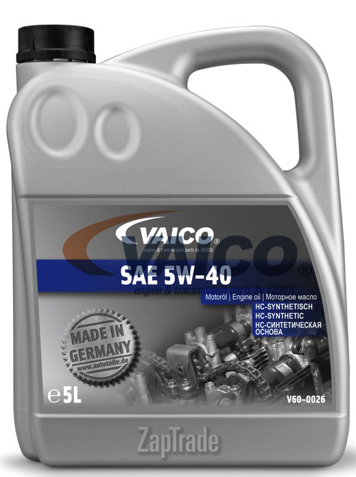 Купить моторное масло Vaico SAE 5W-40 Синтетическое | Артикул V60-0026