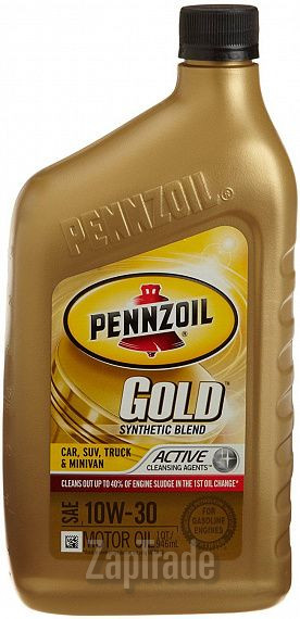 Купить моторное масло Pennzoil Gold Synthetic Blend Motor Oil Полусинтетическое | Артикул 071611900713