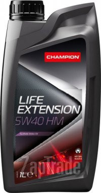 Купить моторное масло Champion oil LIFE EXTENSION 5W40 HM Синтетическое | Артикул 8227448