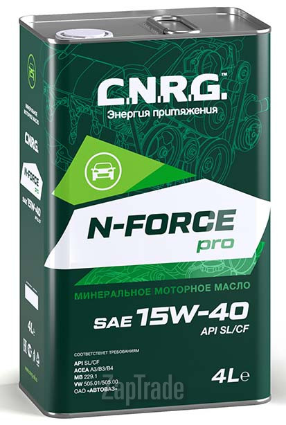 Купить моторное масло C.n.r.g. N-Force Pro Минеральное | Артикул CNRG-018-0004