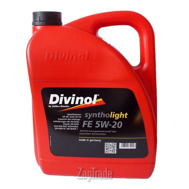 Купить моторное масло Divinol Syntholight FE 5W20 Синтетическое | Артикул 49370-K007