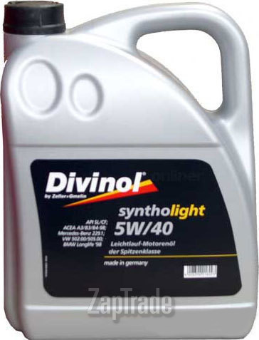 Купить моторное масло Divinol Syntholight 5W-40 Синтетическое | Артикул 49520-K004