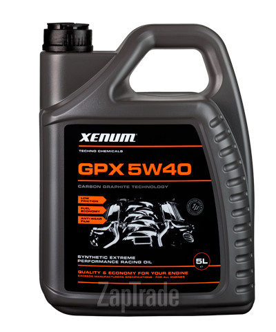Купить моторное масло Xenum GPX 5W40 с микрографитом Синтетическое | Артикул 1037005
