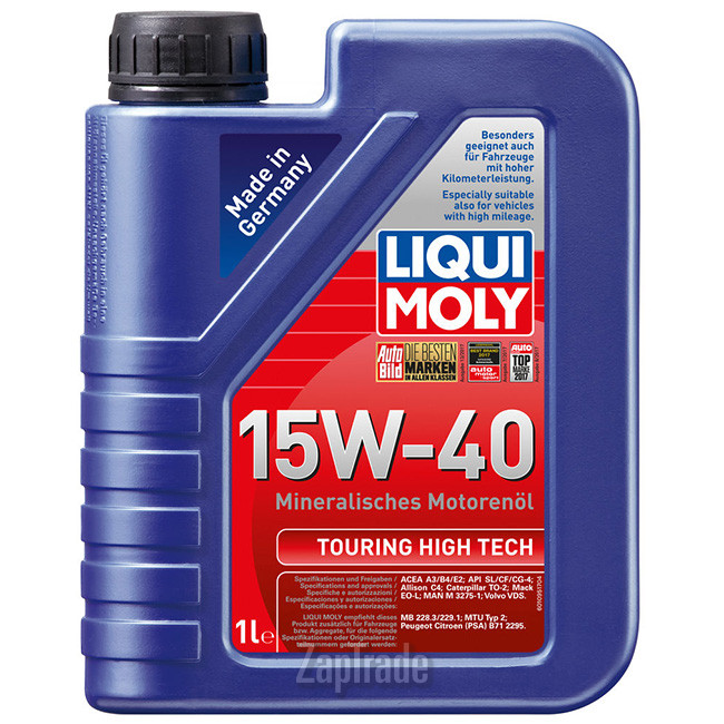 Купить моторное масло Liqui moly Touring High Tech Минеральное | Артикул 8905