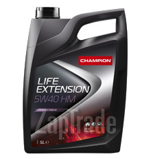 Купить моторное масло Champion oil LIFE EXTENSION 5W40 HM Синтетическое | Артикул 8227844