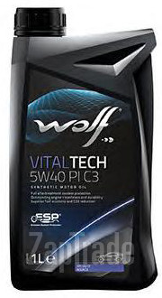 Купить моторное масло Wolf VITALTECH 5W40 PI C3 Синтетическое | Артикул 8302817