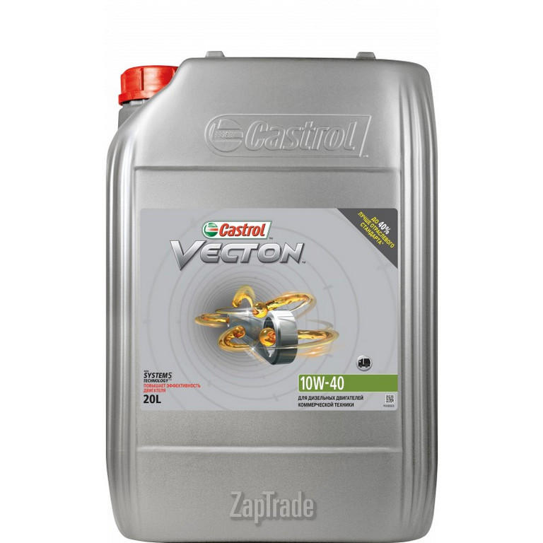 Купить моторное масло Castrol Vecton 10W-40 Полусинтетическое | Артикул 15723F
