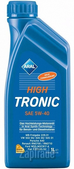Купить моторное масло Aral HighTronic Синтетическое | Артикул 20637