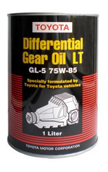 Трансмиссионные масла и жидкости ГУР: Toyota Diferential Gear Oil LT , Полусинтетическое | Артикул 0888502506